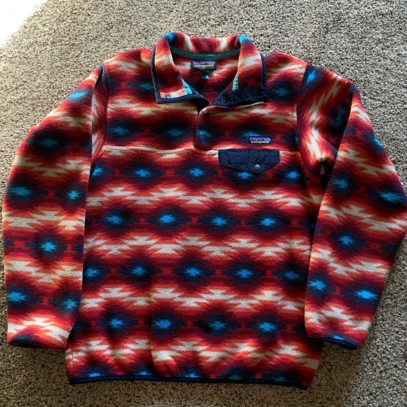 Patagonia Women’s Synchilla Snap-T Fleece Wild Desert Aztec Fleece - Picture 2 of 12